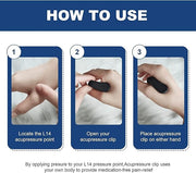 🌟Sugar Control Acupressure Clip for Diabetics Sugar Control LI4 Acupressure Point Clip Handheld Massager Headache Relief Product & Tension Relief 🌟