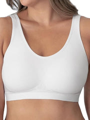 Comfort Wireless Shaper Bra Bright Silk Decoration Removable Pad Double Layer Seamless Bra Body Shaper Push Up Bras