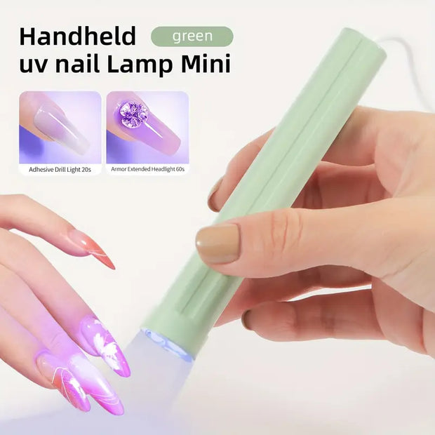Portable UV Nail Curing Lamp – Mini Handheld LED Gel Dryer, USB Powered, Quick-Dry & Cordless
