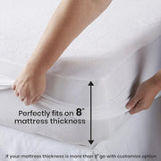 TERRY COTTON WATERPROOF MATTRESS COVER(MAROON COLOR)